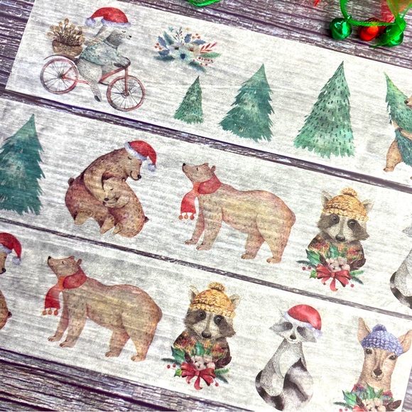 Bears, Raccoons, & Deer , Celebrate Christmas, Washi Tape Roll - Picture 9 of 9